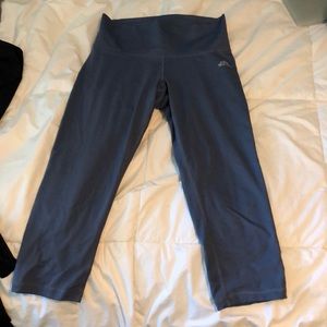adidas cropped blue leggings